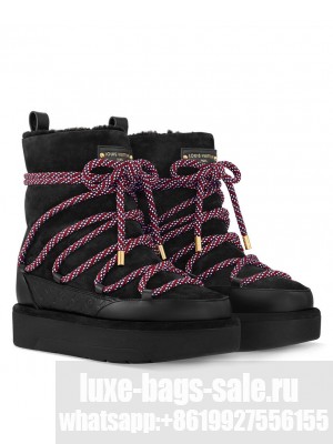 Louis Vuitton Women's Aspen Platform Ankle Boot 1AC75Y Black