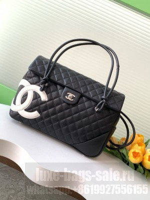 Chanel TOP HANDLE BAG AS6338 black&white