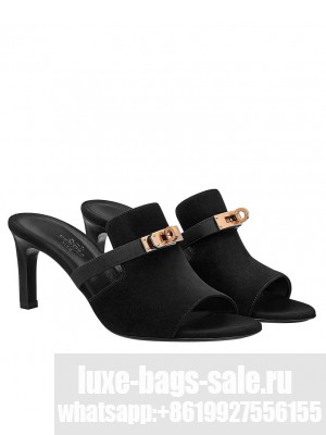 Hermes Women's Cute Sandal Black