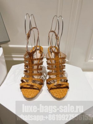 TOM STAMPED CROCODILE LEATHER CARINE SANDAL 03