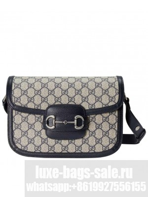 Gucci Horsebit 1955 Small Bag 602204 Dark Blue