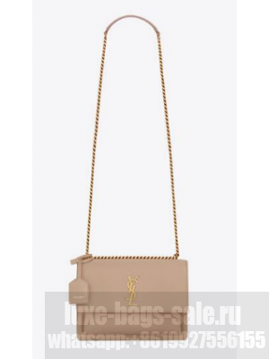 Yves Saint Laurent SUNSET MEDIUM CHAIN BAG IN SMOOTH LEATHER 442906 DARK BEIGE