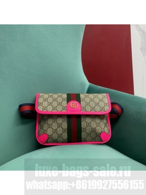 Gucci OPHIDIA GG SMALL BELT BAG 752597 Fuchsia