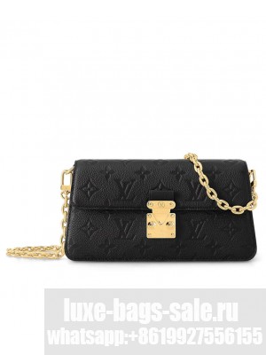 Louis Vuitton Wallet On Chain Metis M82637 Black