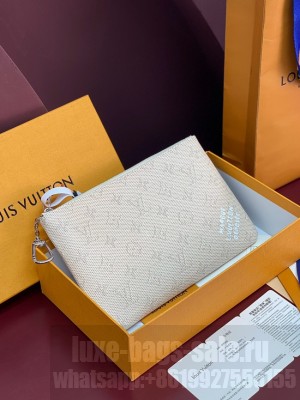 Louis Vuitton NEW Key Pouch M M27109 Apricot