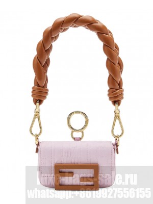 Fendi Nano Baguette Charm 7AR996 Light Purple