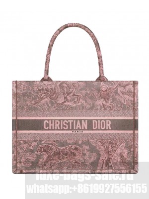 Christian Dior Medium Dior Book Tote Pink