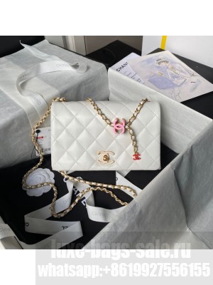 Chanel SMALL FLAP BAG AS4967 white