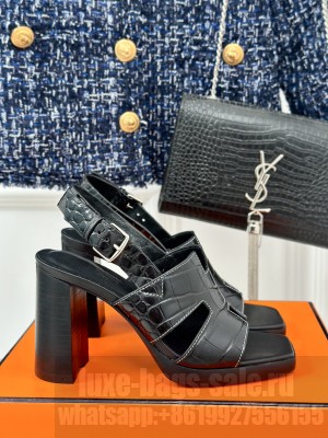 Hermes Elbe 9.5cm Heel sandal 02