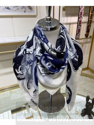 Chanel Women s Square Scarf White