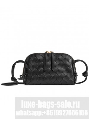 Bottega Veneta Intrecciato 15 Concert Pouch Black