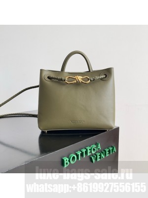 Bottega Veneta Small Andiamo Silky calfskin 766014 green
