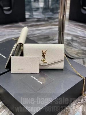 Yves Saint Laurent Calf leather cross-body bag Y707788 white