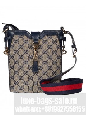 Gucci Small Bucket Shoulder Bag 782919 Dark Blue