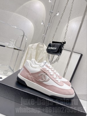 Chanel Suede Sneakers G39978 Pink 2023SS 