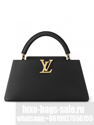 Louis Vuitton Capucines East-West MM M24664 Black