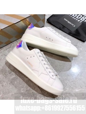 Golden Goose Purestar White Calfskin Sneaker Purple Spring/Summer 2021 Collection  