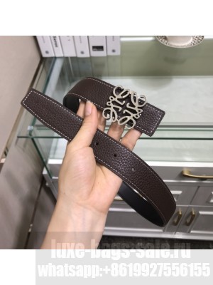 Loewe Width 32mm Leather Belt With Anagram Buckle 018