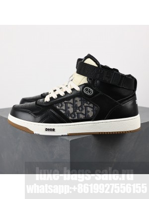 Dior Unisex B27 High-Top Sneaker Smooth Calfskin with Dior Oblique Jacquard 2023 036