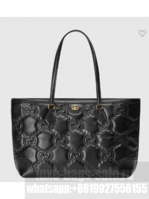 Gucci GG Matelasse leather medium tote 631685 black