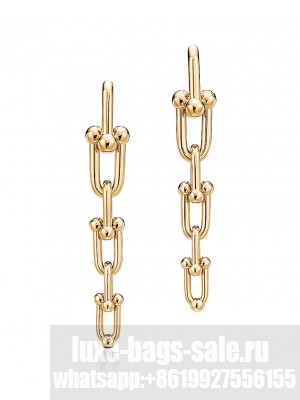 Tiffany Women's Graduated Link Earrings Golden