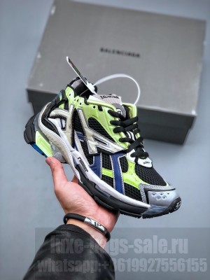 Balenciage Runner Trainers in Yellow, grey and black mesh and nylon 2022