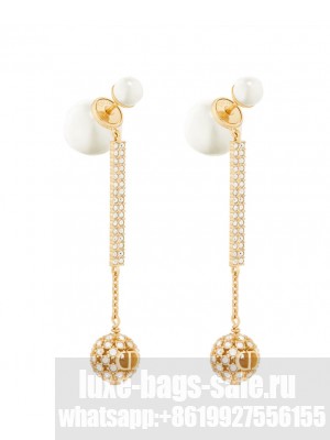 Christian Dior Women's Dior Tribales Earrings Golden
