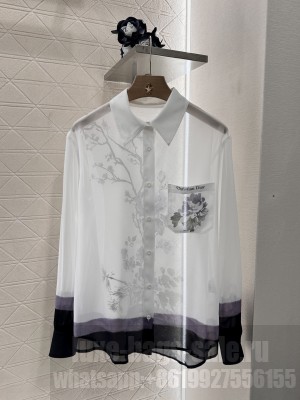 Christian Dior Printed long-sleeved Shirt