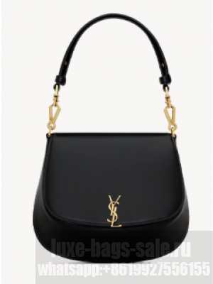 SAINT LAURENT VOLTAIRE TOP HANDLE IN BOX 800846 BLACK