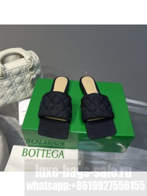 BOTTEGA VENETA Lido Flat Sandal Denim Black