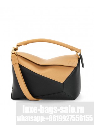 Loewe Small Puzzle Bag In Classic Calfskin Black