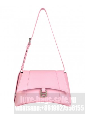 Balenciaga Downtown Medium Shoulder Bag Pink