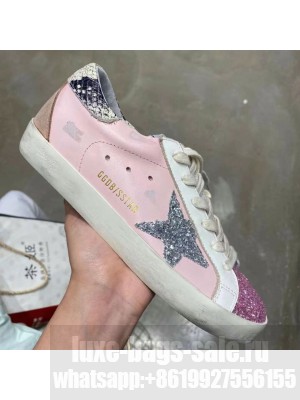 Golden Goose GGDB Calfskin Sequins Sneaker Pink Spring/Summer 2021 Collection 18