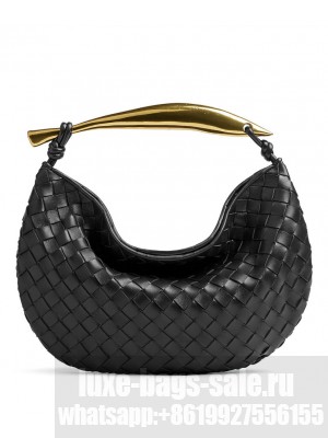 Bottega Veneta Sardine Top Handle Bag 716082 Black