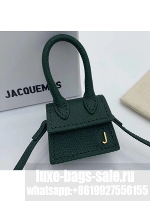 Jacquemus Leather Le Petit Chiquito Bag Dark Green