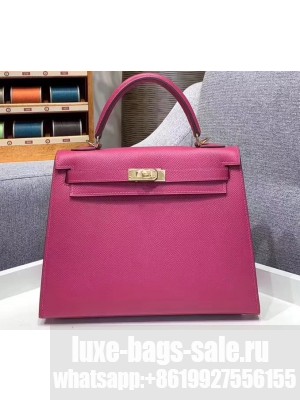 Hermes Kelly 25cm Bag in Original Epsom Leather Antiqued Rose