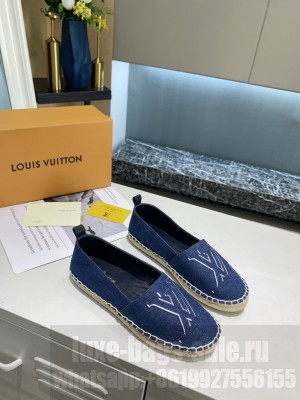 Louis Vuitton LV Grained Denim Espadrilles 2021 Collection 
