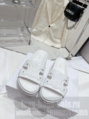 CELINE BLOCK 6CM PLATFORM SLIDE FLAT 06