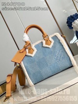 Louis Vuitton Speedy 25 Bandouliere N40700 Blue