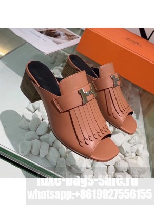 Hermes Alma Sandal With Fringe Pink 2020 Collection