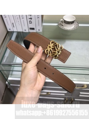 Loewe Width 32mm Leather Belt With Anagram Buckle 020
