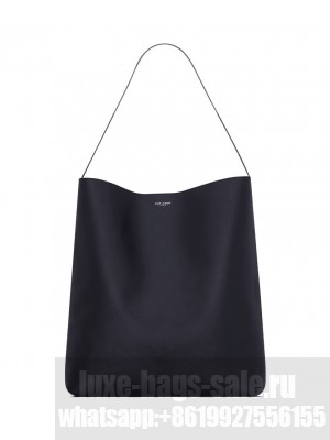 Saint Laurent Bold Hobo Bag In Smooth Leather 819623 Black