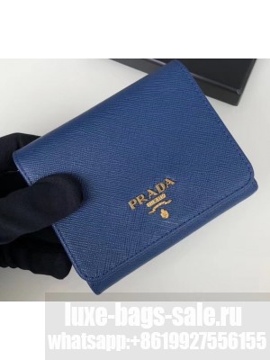 Prada Leather Trifold Compact Wallet 1M0176 11