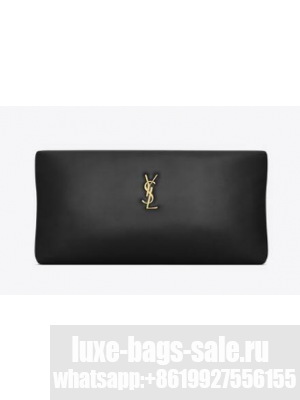SAINT LAURENT CALYPSO LONG POUCH IN LAMBSKIN 774062 black