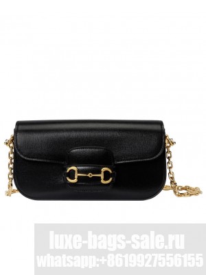 Gucci Horsebit 1955 Small Shoulder Bag 735178 Black