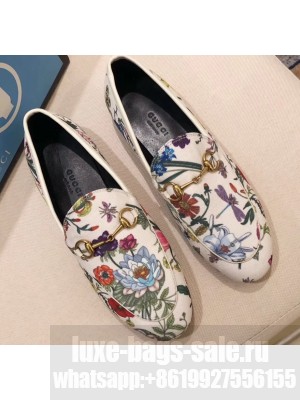 Gucci Women's Horsebit Loafer Leather Print
