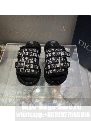 Dior Dior D-Wander Flat Slide Sandals Beige 2022 Collection