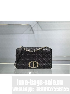 LARGE DIOR CARO BAG Soft Cannage Calfskin M9243U black