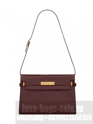 Saint Laurent Manhattan Shoulder Bag In Smooth Leather 579271 Mauve