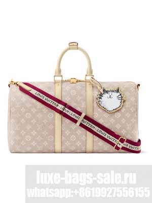 Louis Vuitton Keepall Bandouliere 45 M25787 Apricot